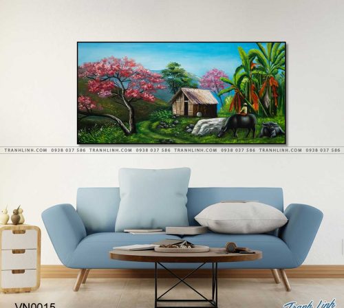 tranh canvas phong canh que huong dong que 3