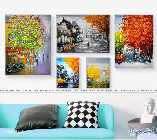tranh canvas phong canh que huong pho co 24