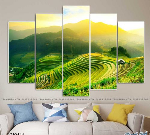 tranh canvas phong canh que huong ruong bac thang sapa 7