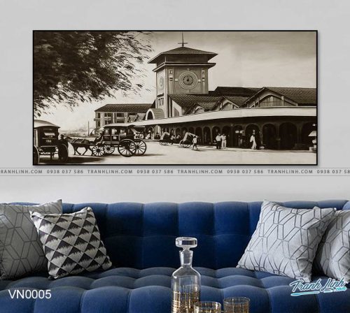 tranh canvas phong canh que huong sai gon xua 1