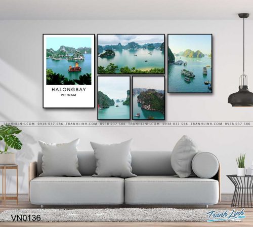 tranh canvas phong canh que huong vinh ha long 3