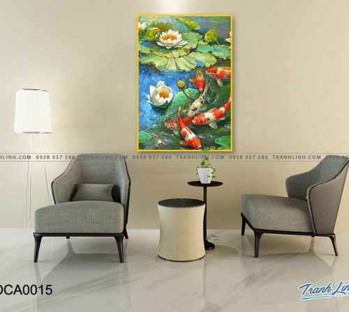 tranh son dau ca chep 15