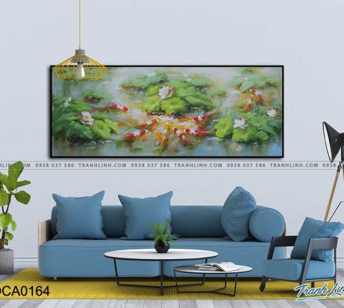 tranh son dau ca chep 164