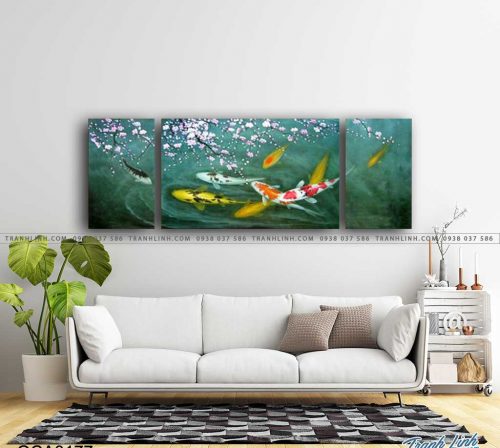 tranh son dau ca chep 177