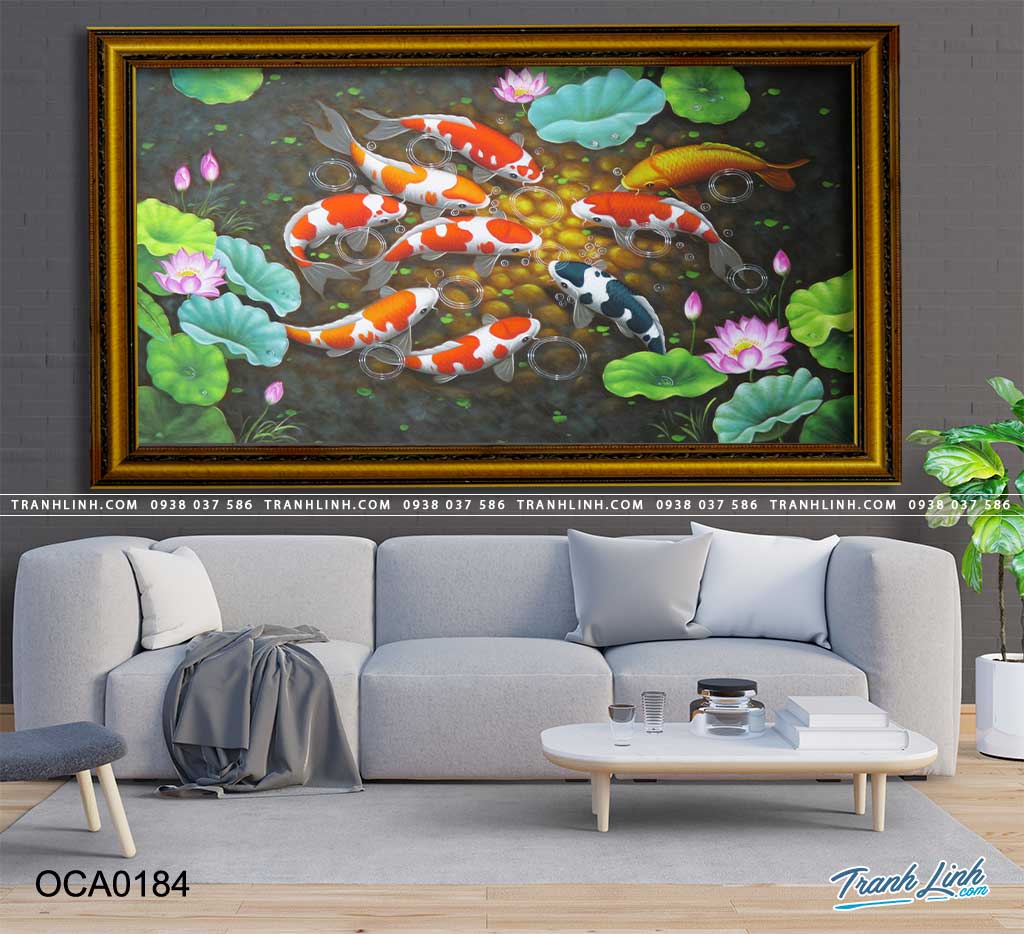 tranh-son-dau-ca-chep (184) tranh son dau ca chep 184