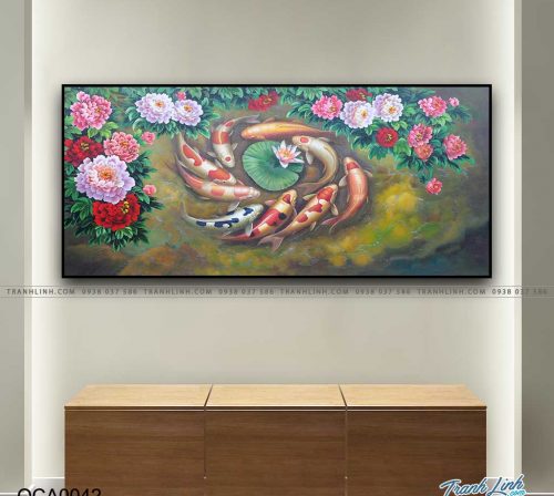 tranh son dau ca chep 42