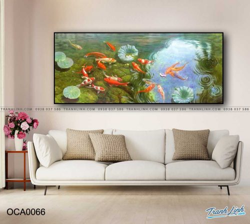 tranh son dau ca chep 66