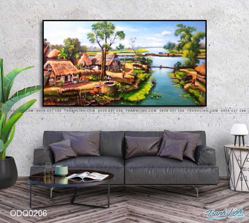 tranh son dau dong que huong 206