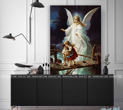 tranh canvas thien than ho thu 2