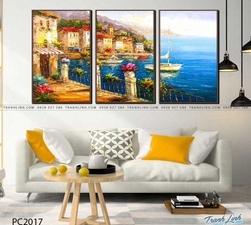 tranh canvas phong canh 2017