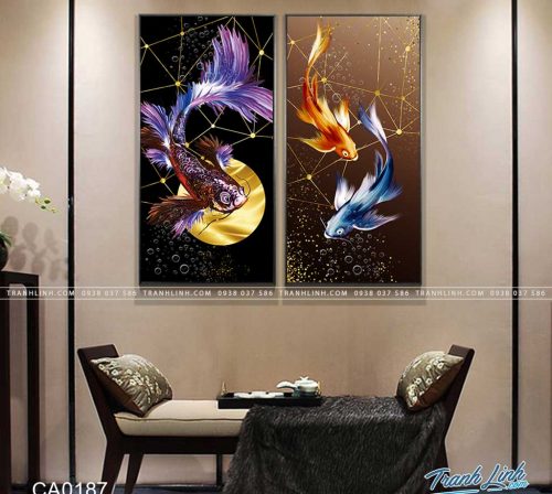 tranh canvas ca 187