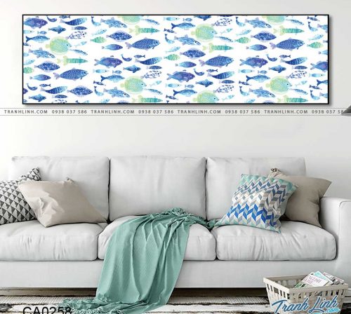 tranh canvas ca 258