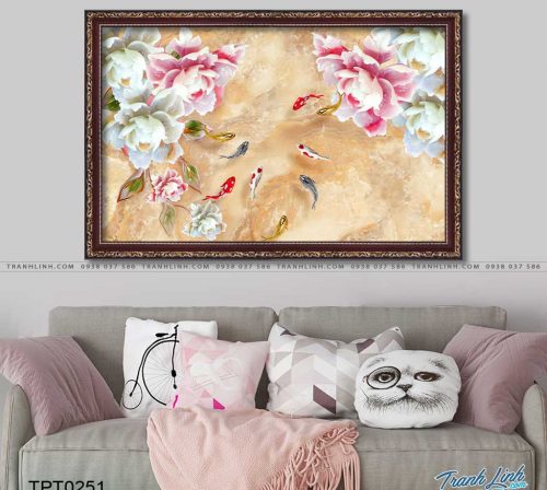 tranh canvas ca chep may man 11