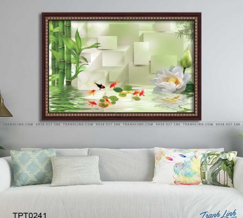 tranh canvas ca chep may man 4