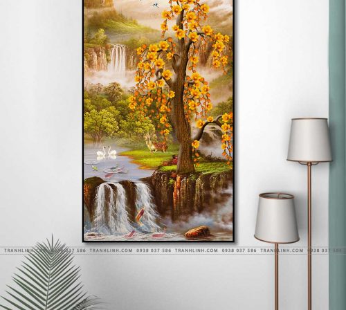tranh canvas cay kim tien tai loc 11