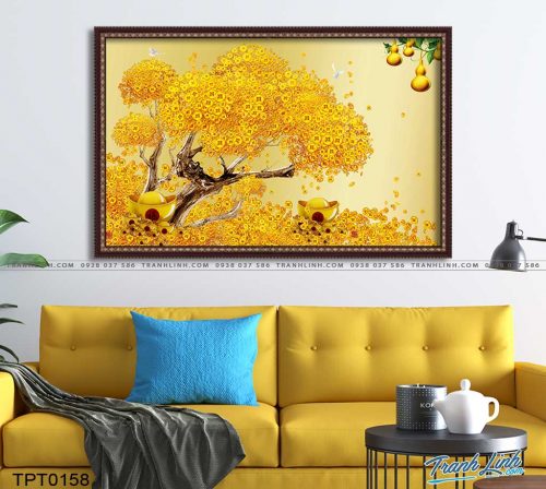 tranh canvas cay kim tien tai loc 23