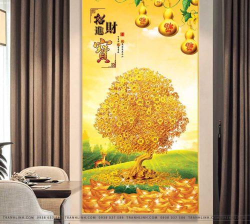 tranh canvas cay kim tien tai loc 30