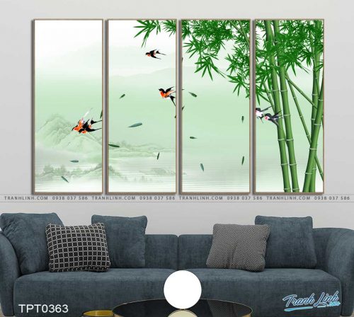 tranh canvas cay tre 42