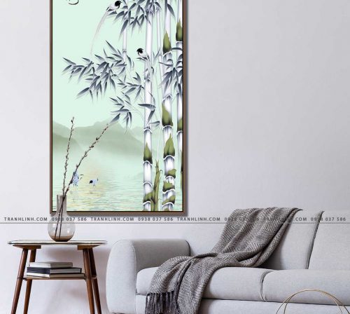 tranh canvas cay tre 53