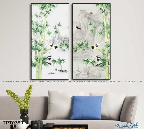 tranh canvas cay tre 68