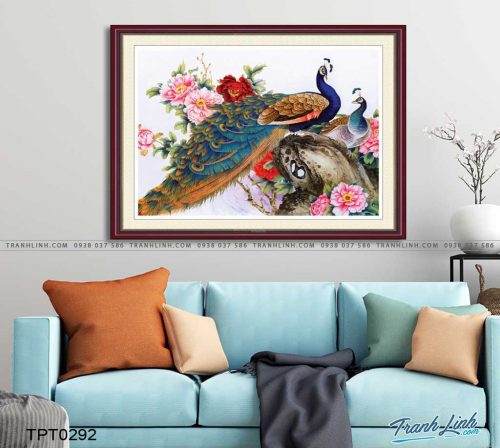 tranh canvas chim cong vuong gia 24