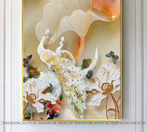 tranh canvas chim cong vuong gia 34