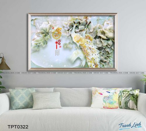 tranh canvas chim cong vuong gia 54