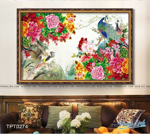 tranh canvas chim cong vuong gia 7