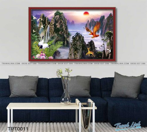 tranh canvas chim dai bang 2