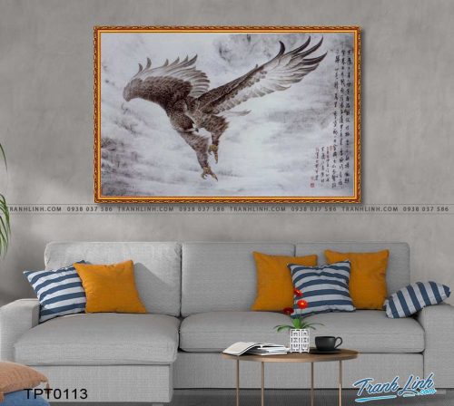tranh canvas chim dai bang 24