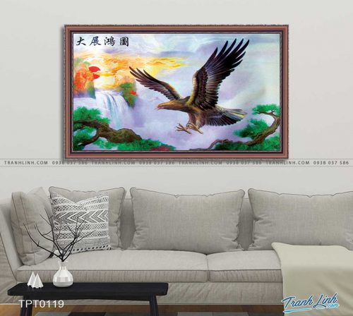 tranh canvas chim dai bang 25