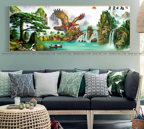 tranh canvas chim dai bang 33