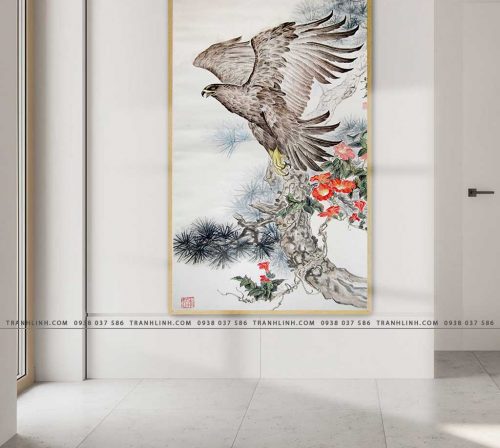 tranh canvas chim dai bang 34