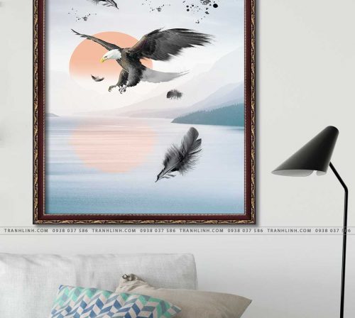 tranh canvas chim dai bang 35
