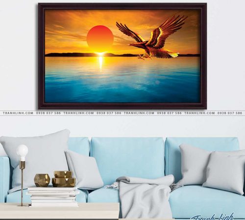 tranh canvas chim dai bang 40