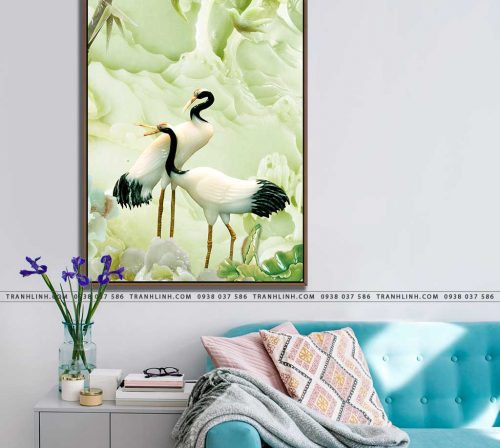 tranh canvas chim hac 25