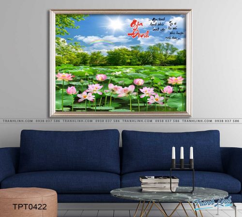 tranh canvas chu gia dinh