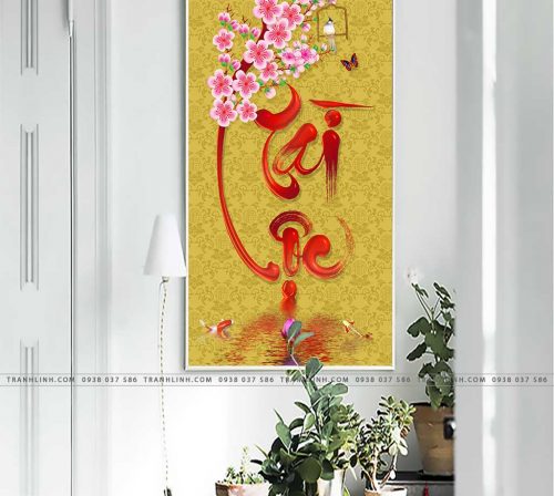 tranh canvas chu tai loc