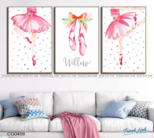 tranh canvas co gai 408