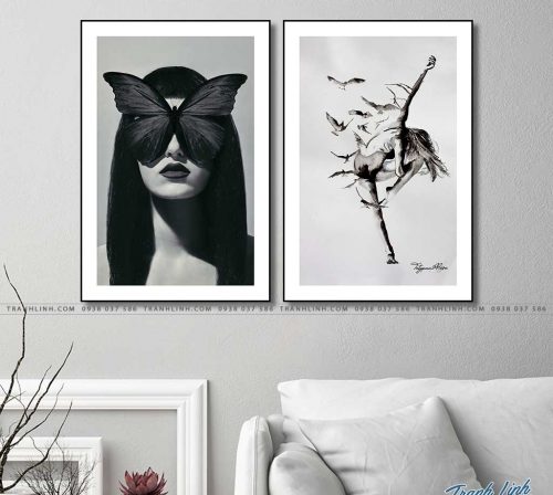 tranh canvas co gai 417