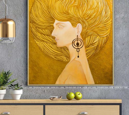 tranh canvas co gai 424