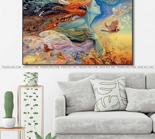 tranh canvas co gai 437