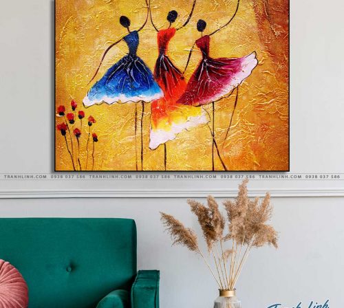 tranh canvas co gai 443