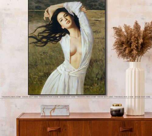 tranh canvas co gai 448