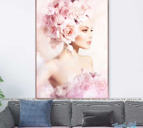 tranh canvas co gai 467