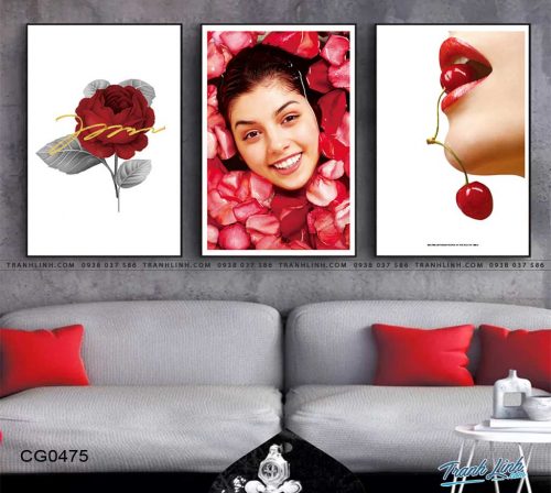 tranh canvas co gai 475
