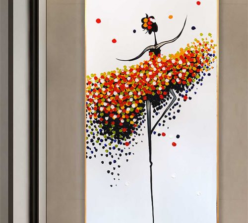 tranh canvas co gai 494