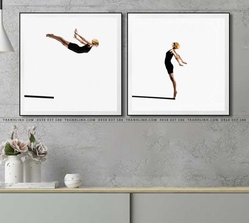 tranh canvas co gai 518