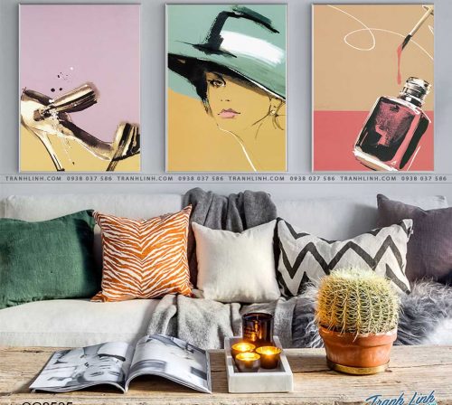 tranh canvas co gai 535