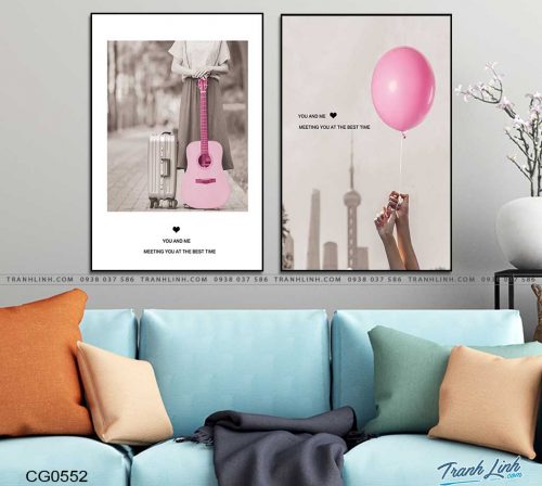 tranh canvas co gai 552